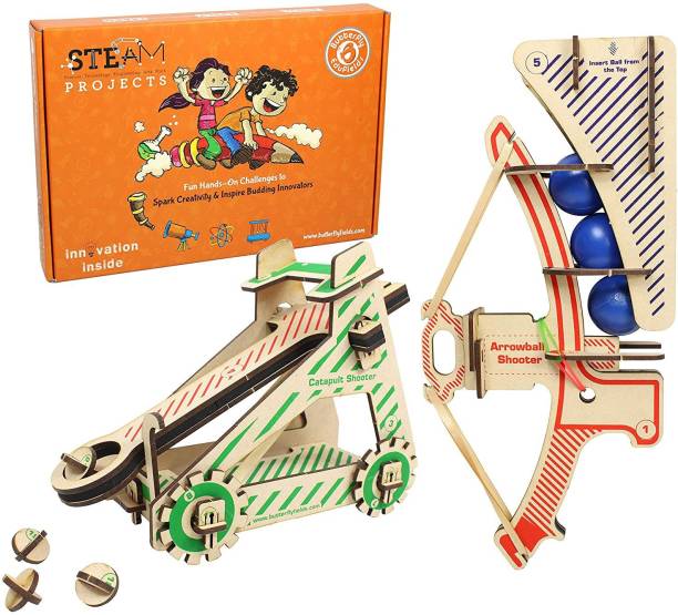 butterfly edufields DIY Catapult Kit, Learning Educational Engineering STEM Construction Activity Toys for 7 8 9 10+ Years Boys Girls