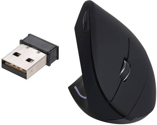 microware Wireless Vertical Mouse Left Hand USB Ergonomic Optical Mouse Left-Handed High Precision Adjustable 800 1200 1600 DPI 5 Buttons for Mac Laptop PC Wireless Optical  Gaming Mouse