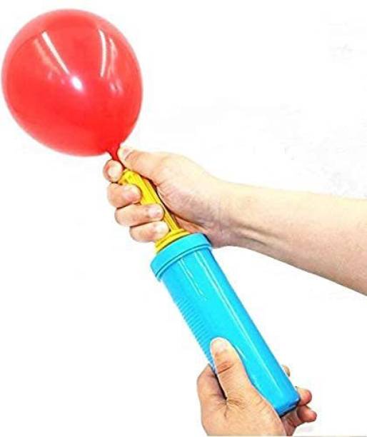 BOOKMYBALLOONS Double Action Manual Balloon Blower Inflator Air Pump (Assorted Colour) Balloon Pump