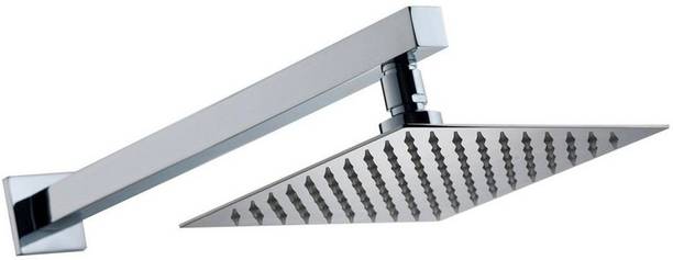 Prestige Premium quality Stainless Steel 8"x8" Ultra Slim Square Rain Shower Head with 18 inch square arm Shower Head