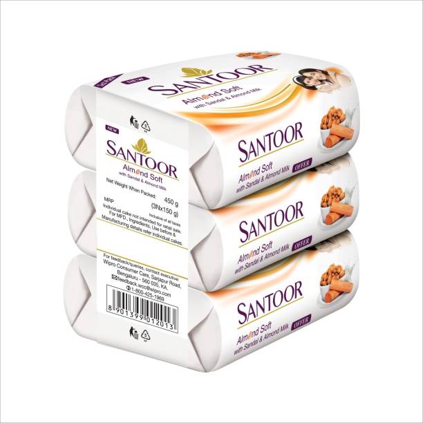 santoor Sandal & Almond Milk Soap