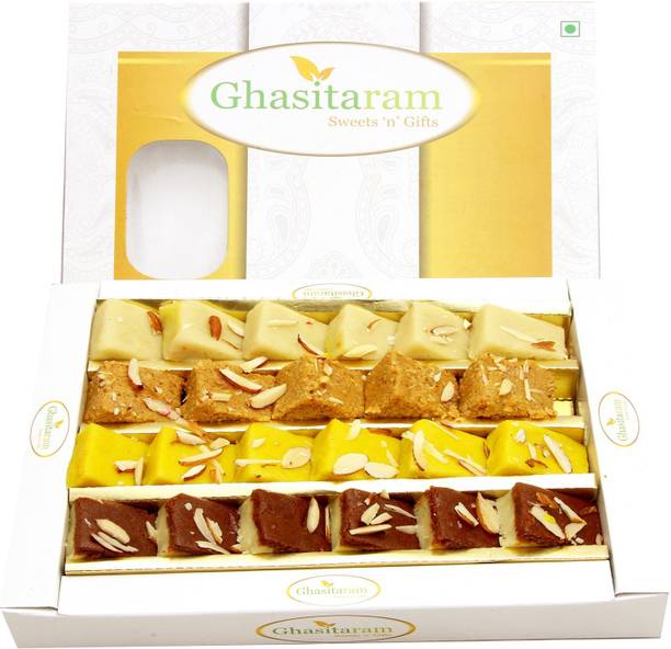 Ghasitaram Gifts Assorted Mawa Barfis Box