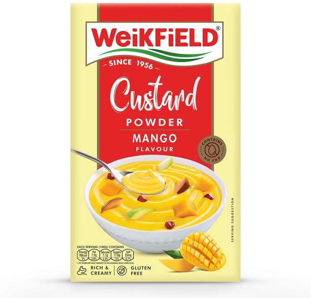 WeiKFiELD Custard Powder Mango Flavour Rich & Creamy And Gluten Free Custard Powder