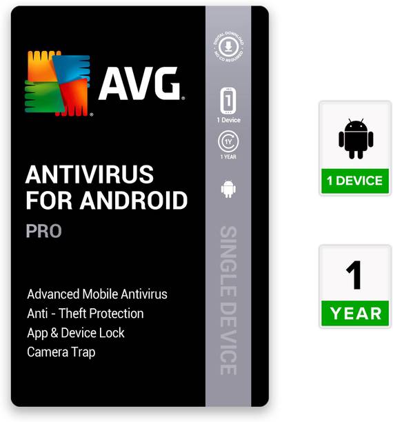 AVG Mobile Security for Android Pro 1 Device PC 1 Year Mobile Security (Email Delivery - No CD)