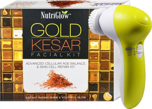 NutriGlow Gold Keser Facial Kit With Face Massager Combo