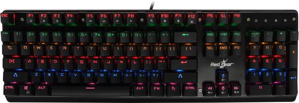Redgear MK881 Wired USB Standard Gaming Keyboard Compatible with Desktop, Laptop, Mac Easy to Use,Plug and Play,Quick, Comfy Durable body