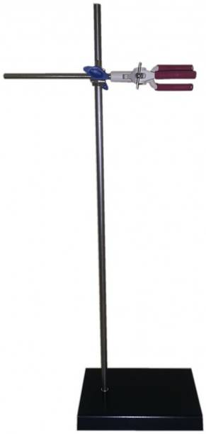 AFJ Base For Retort stand 200mmx125mm (8"x5") with clamp Iron Utility Clamp