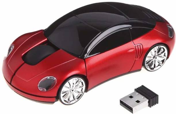 microware 3D Sports Car Shape Wireless Optical Mouse USB Gaming Mouse for PC Laptop 2.4GHz Wireless Ambidextrous Optical  Gaming Mouse  with Bluetooth