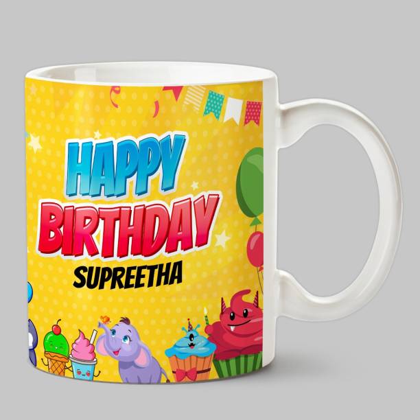 HUPPME Happy Birthday Supreetha Ceramic Coffee Mug