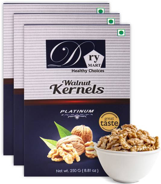 Dry.Mart Kashmiri 750 GM Fresh Walnut Kernels/Walnuts without Shell/Akhrot Giri, Healthy & Delightful, Used for Snacking, Ingredient for Recipes, Cuisines & Desserts, Vaccum Pack Walnuts