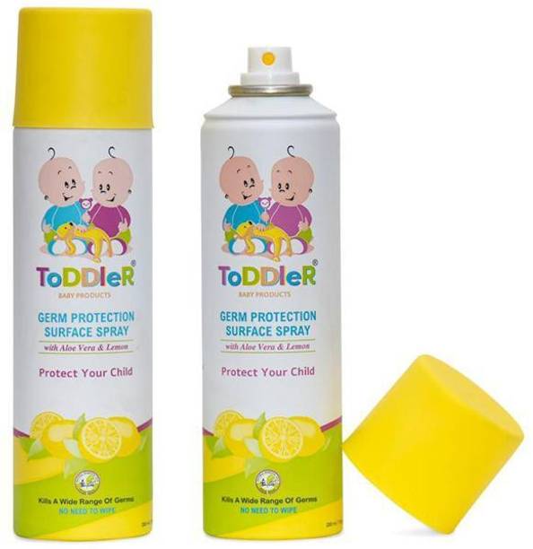 TODDLER BABY PRODUCTS Disinfectant Sanitizer Spray Germ Protection Surface Spray (Aloe Vera and Lemon)Pack Of 2