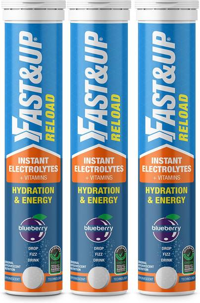 FAST&UP Reload Electrolytes For Hydration With Instant Energy Formula-Effervescent Tablets Hydration Drink