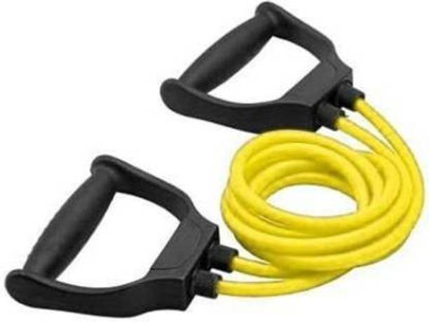 Adrenex by Flipkart Pull Rope Elastic Resistance Bands Fitness Rope Rubber Bands (YELLOW, Black) Resistance Tube