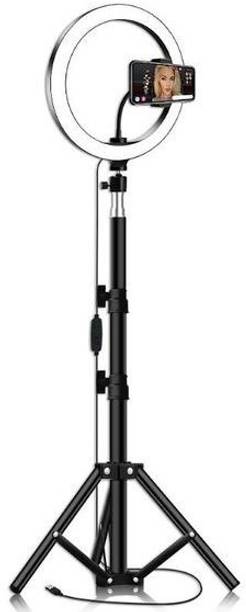 Wrapo Selfie Ring Light with Tripod Stand and Phone Holder, 10 inch Dimmable LED Camera Ring Light with 3 Light Modes For YouTube | Photo-shoot | Video shoot | Live Stream | Makeup & Vlogging Ring Flash