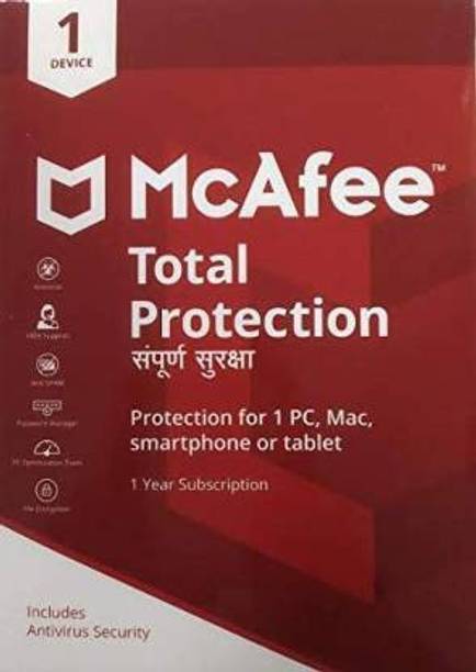 McAfee Total Security 1 User 1 Year (Renewal)