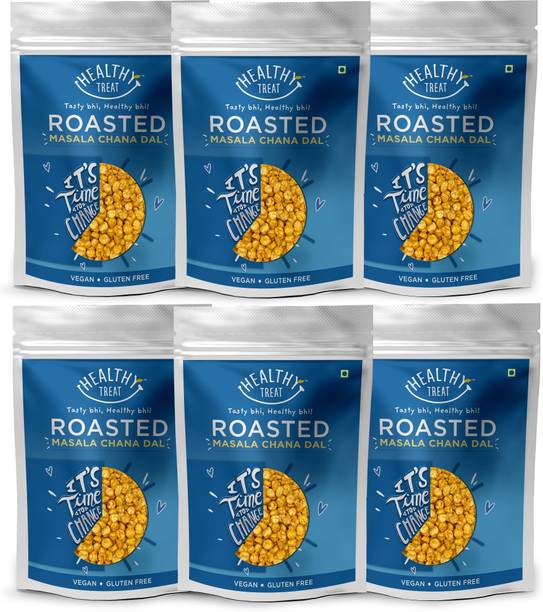 Healthy Treat Masala Chana Dal 1.2 kg (Pack of 6 - 200 gm each) | Protein Rich | Gluten Free, Vegan