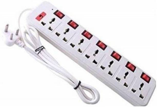 EWASS 7+7 EXTENSION BOARD WITH HILGHLY DURABLE MATERIAL COMPACT SIZE WHITE COLOUR 7 Socket Extension Boards (White) 7  Socket Extension Boards