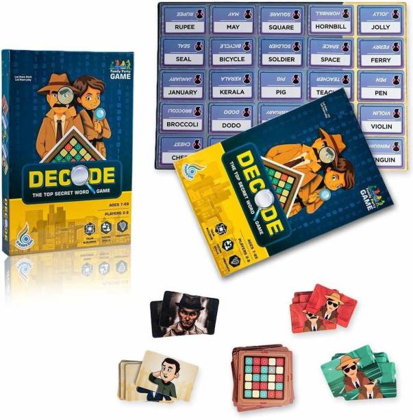 PEZYOX Decode The TOP Secret Word Board Game for Ages 7 and Above |DEVELOPS Team Building,Social Skills,Imagination A Perfect Family Board Game Board Game Accessories Board Game