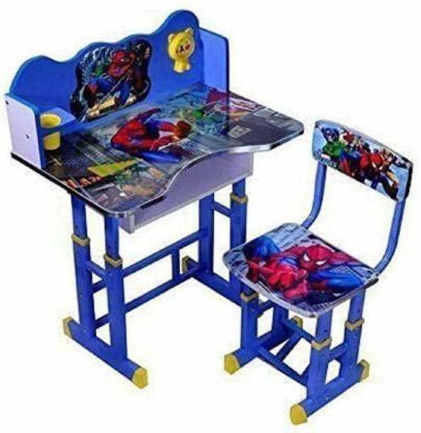 PNASGL Kids Study Table Baby Desk with Comfortable Seat &High Backrest Metal Desk Chair Metal Desk Chair