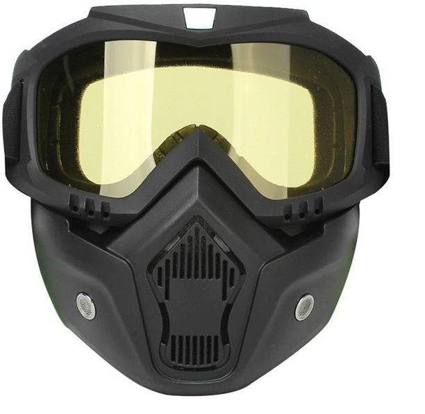 ज़नी स्मार्ट 3 in 1 Bike Scoter Motorcycle Protective Goggles Bike Face Mask Bike Face Shield, मोटरसाइकिल के चश्मे