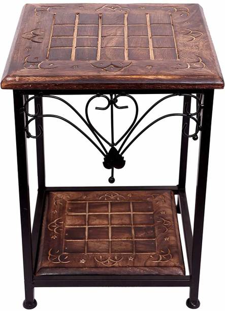 Smarts collection Wooden Metal Stool for Living Room | Side Stool | Table for Bedroom | Stool for- Dressing Table, Bedside, Home, Office, Balcony | Bar Stool | Side Table | Coffee Table Metal Side Table