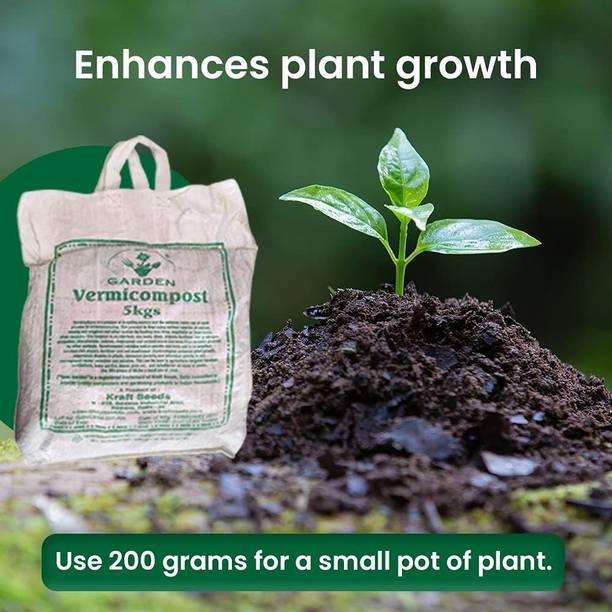 Chitransh Vermicompost for Plants Fertilizer & Soil Fertilizers for Plants Home Garden Soil