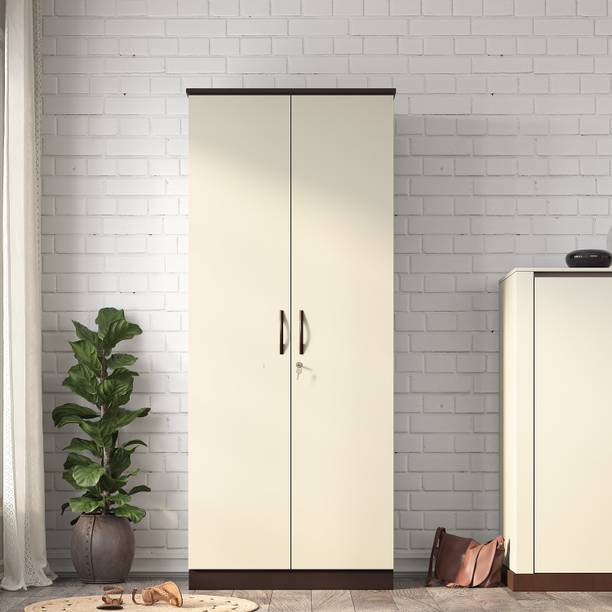 Home Full Engineered Wood 2 Door Wardrobe