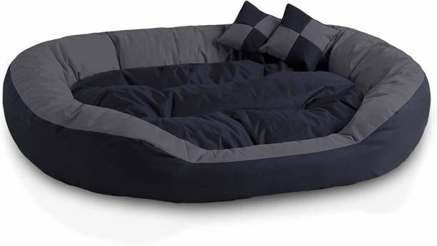 Little Smile Super Soft Ethinic Designer Bed for Dog and Cat Export Quality,Reversible2 L Pet Bed