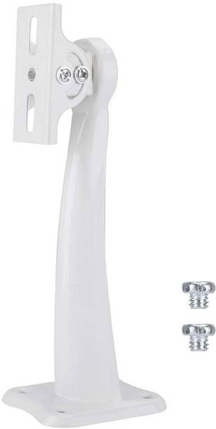 Frackson 25 cm Metal-Iron Camera Wall Ceiling Mount Adjustable Angle Metal Bracket Stand Holder for CCTV Cameras White Projector Stand