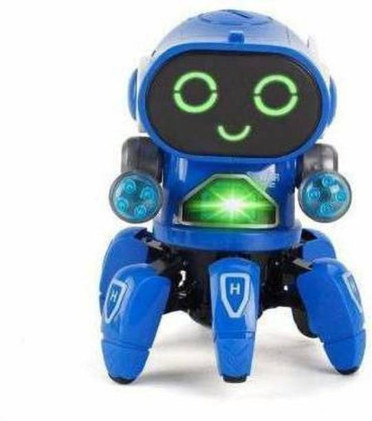 TrueBucks Lights and Music | All Direction Movement | Dancing Robot Toys for Boys and Girls (BLUE)