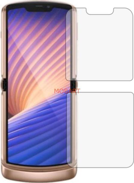 MOBART Tempered Glass Guard for MOTOROLA RAZR 5G (Flexible Shatterproof)