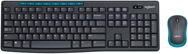 Logitech MK275 Mouse & Keyboard Combo, Spill-resistant Design Wireless Laptop Keyboard