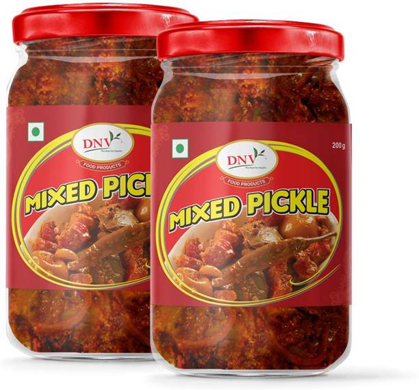 DNV Tasty Fresh Mixed Pickle Achaar, Pack of 2 Mixed Pickle
