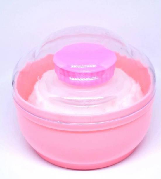 CHILD CHIC Portable Baby Skin Care Baby Powder Puff with Box Holder Container for New Born and Kids for Baby Face and Body