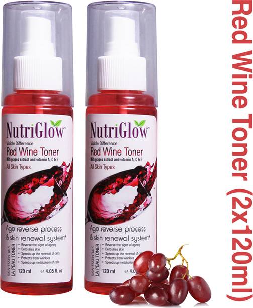 NutriGlow Red Wine Tone With Grapes Extract And Vitamin A, C & E Men & Women