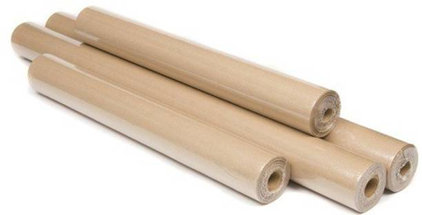 Craftwings Brown Notebook Cover Paper Laminated Paper Rolls for Covering (Pack of 4) Blank Cover Slip