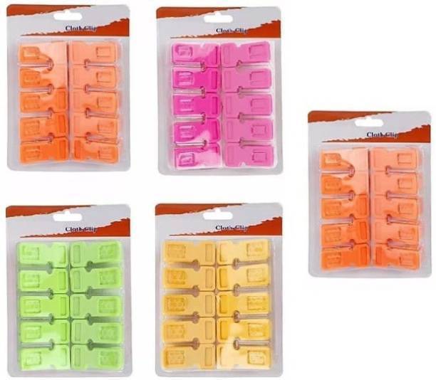 MH Enterprise Indian Series Standard Plastic Cloth Clip, Multi purpose plastic cloth clip, Pack of 50 pcs Plastic Cloth Clips