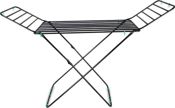 Flipkart SmartBuy Steel Floor Cloth Dryer Stand Pipe Cloth Stand Black Big FSB-004