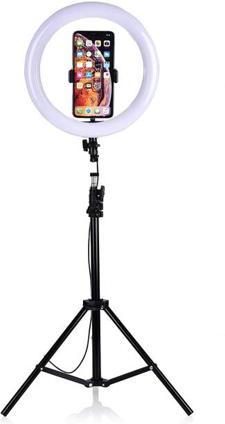 Wrapo 10 inch Led Selfie Ring Light with 7 Feet Tripod Stand, Camera Light with Cool Warm Mix Light, Led Circle Light for YouTube Video Live Stream Makeup Ring Flash