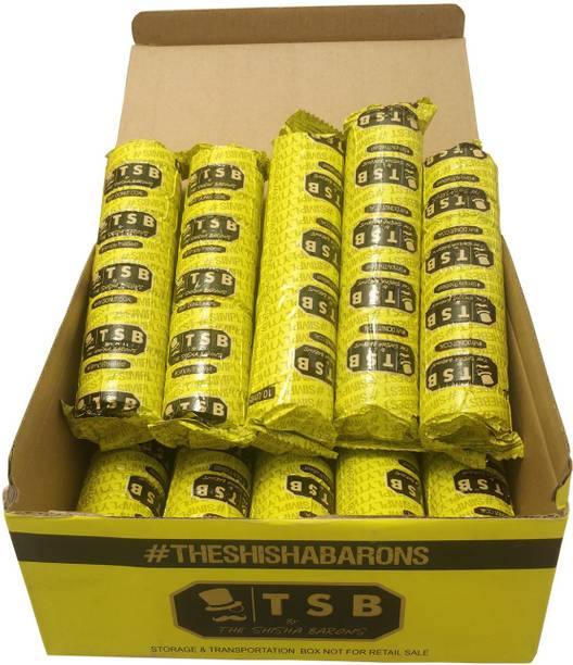 Puff Smart TSB Quick Light Magic Coal Box 10 Stick ( 100 Discs ) Hookah Charcoals