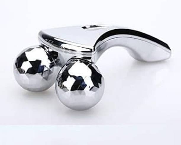 Rudra Enterprise 02 Rudra 3D Y Shape Facial Massage Roller Face Slimming Massager (Silver) Massager