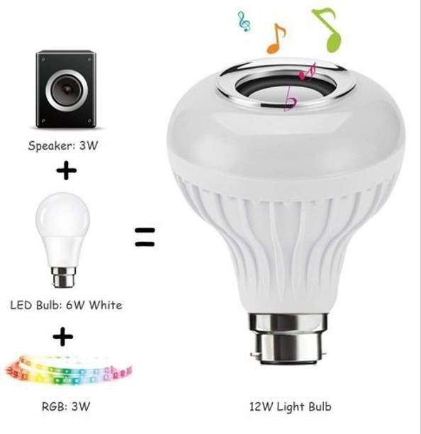 uniq shopee Smart Bulb with 12w Multicolor Bluetooth Controlled Music LED Light Smart Bulb