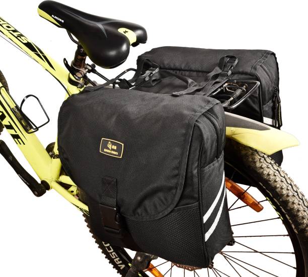 Golden Riders Bicycle Saddle Bag | Saddle Bag Pro | Saddle Bag Black Fabric Motorbike Saddlebag