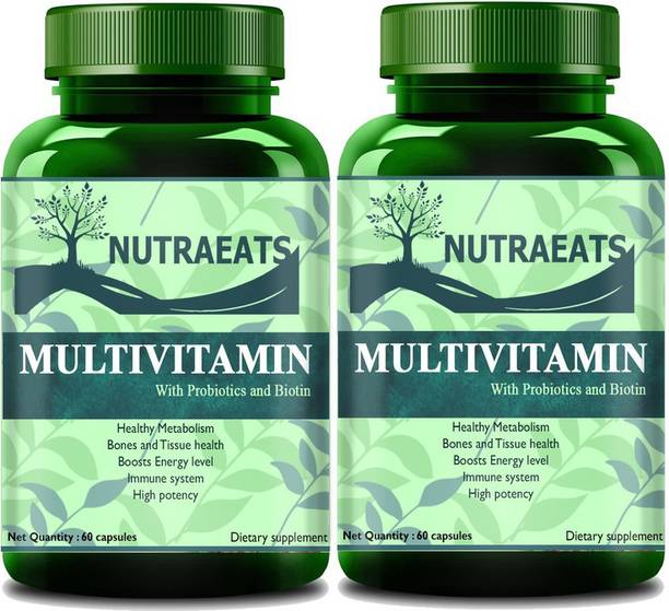 NutraEats Nutrition MultiVitamin with Ginseng Extract(Pack Of 2)