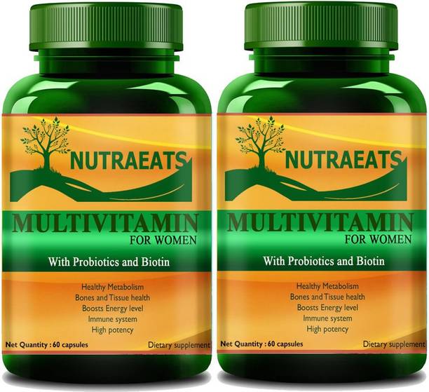 NutraEats Nutrition Multivitamins True Vitamins with Minerals for Women (Pack Of 2) Ultra