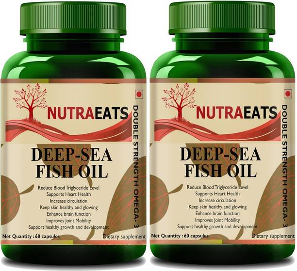 NutraEats Deep Sea Fish Oil 2500mg (Omega 3 Fish Oil)(Pack Of 2)