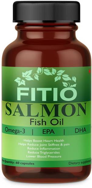FITIO Salmon Fish Oil Omega-3 1000mg (360 EPA & 240 DHA) Softgel Premium