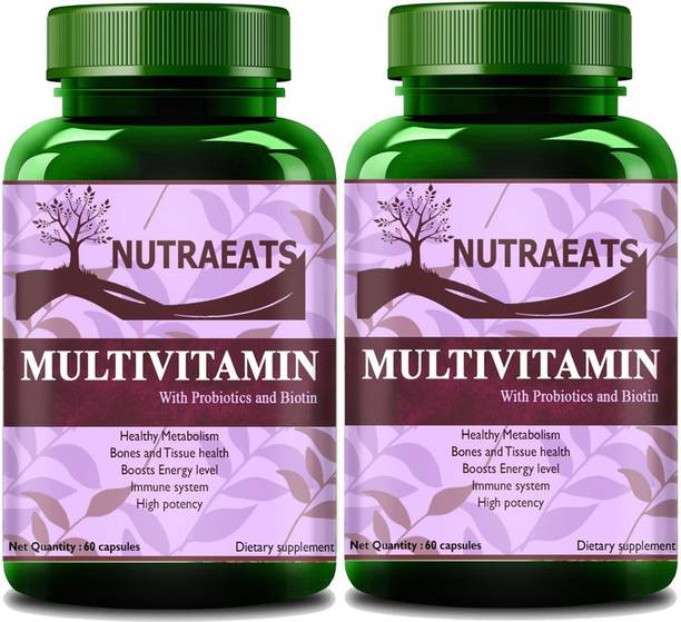 NutraEats Nutrition Men's & Women's Sport Multivitamin With 55 Vital Nutrients (Pack Of 2) Ultra
