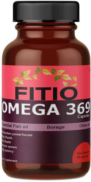 FITIO Nutrition Omega 369 Fish Oil 1000 mg Natural Premium