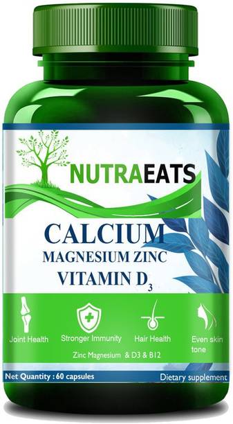 NutraEats Calcium supplement 1000mg With Magnesium & Zinc For Women & Men Ultra